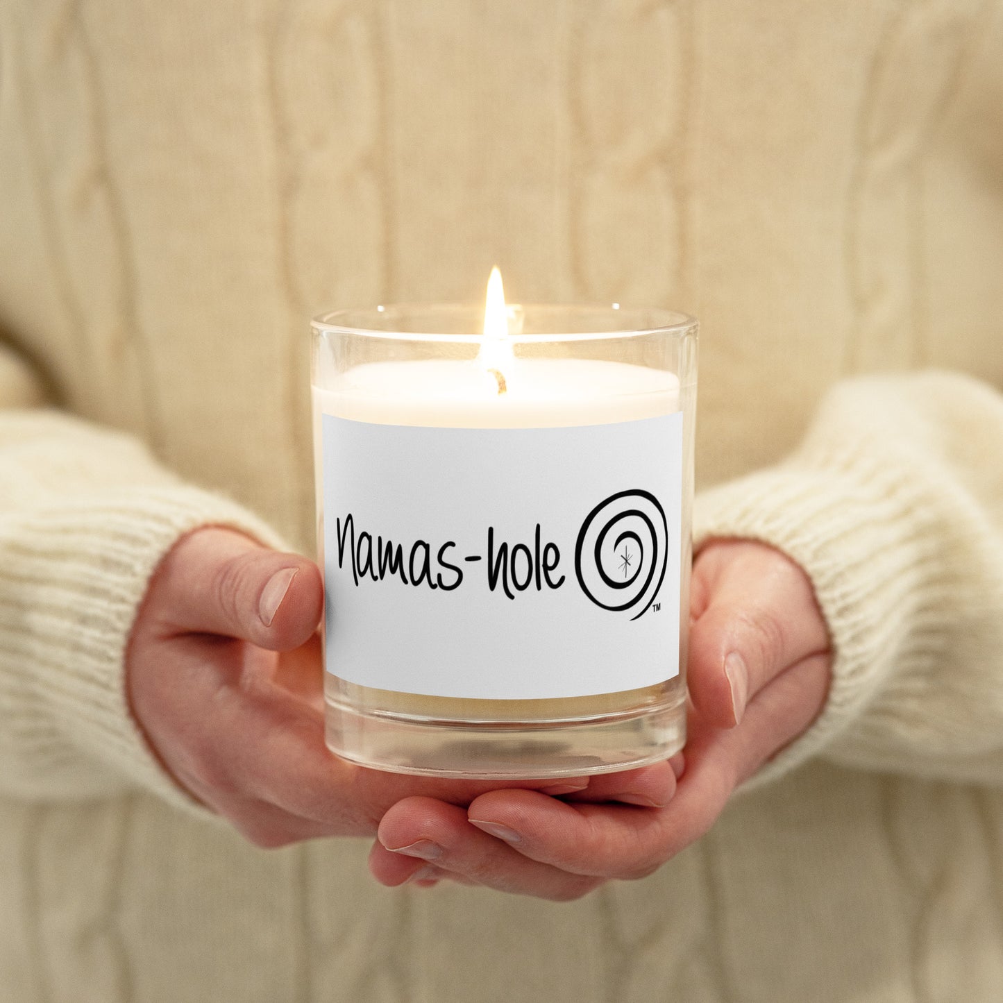 Namas-hole soy candle